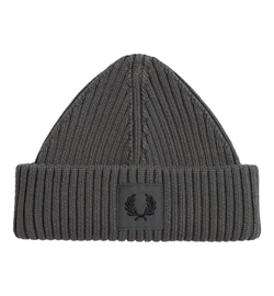 Fred Perry Patch Brand Chunky Rib Beanie