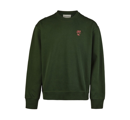 Cleptomanicx Boxy CrewneckSketch Gull