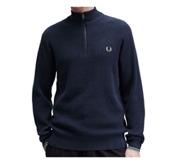 Fred Perry Waffle Stitch Half Zip Jumper