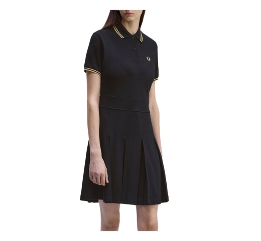 Fred Perry Girls Tipped Pique T-Shirt Dress