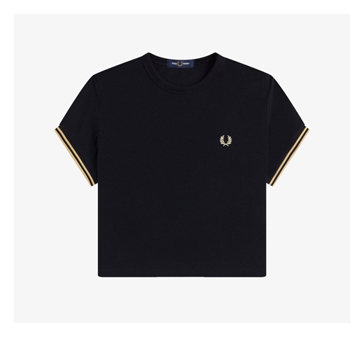 Fred Perry Girls Tipped Pique T-Shirt