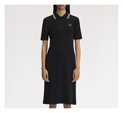 Fred Perry Girls Ribbed Polo Dress