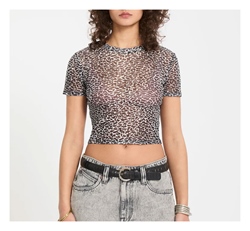 Volcom Girls Rawly Knit Mesh Top