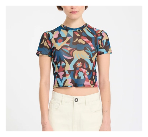 Volcom Girls Bruno Lucas Knit Mesh Top