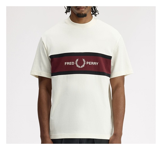Fred Perry Embroidered Panel T-Shirt