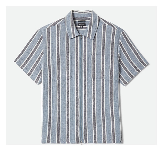 Brixton Hemd The Dexter Textured Stripe S/S
