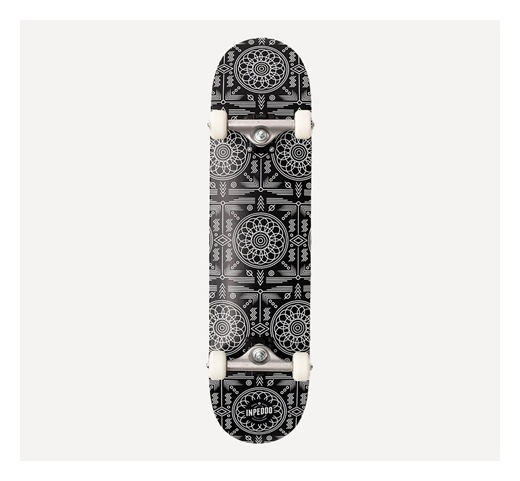 Inpeddo Skateboard Komplett Black Carpet 7.5