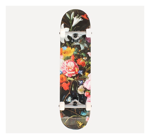 �ber Skateboard Komplett 4Star Flowers 7.625