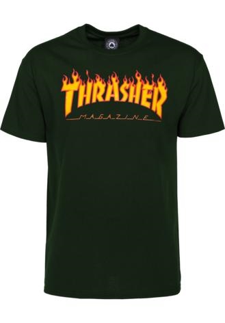 Thrasher T-Shirt Flame schwarz