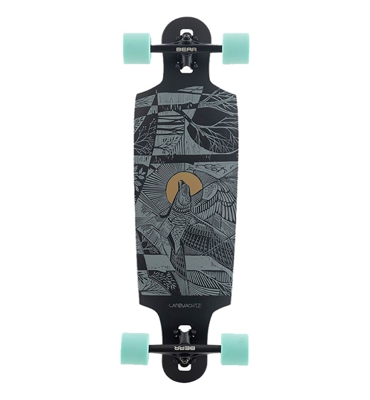 Landyachtz Longboard Drop Cat Seeker Black 38