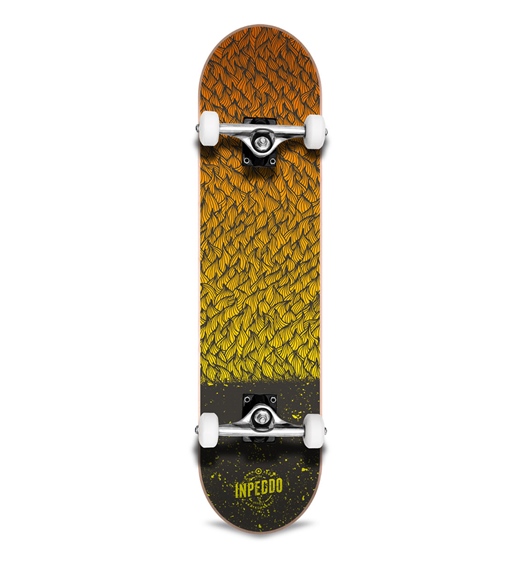 Inpeddo Kinder-Skateboard Komplett Feather yellow 7.25