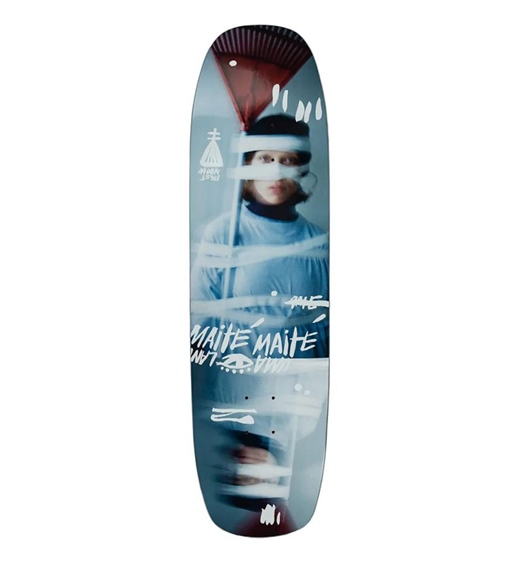 Uma Landsleds Skateboard Deck Maite Taped Up Shaped 8.625