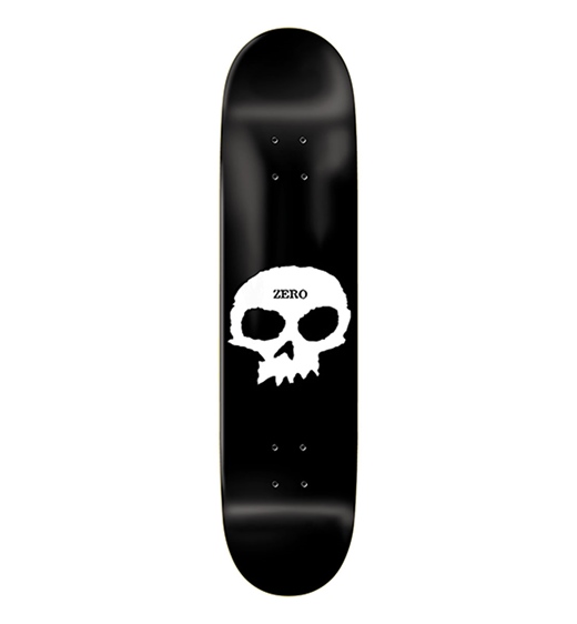 Zero Skateboards Deck Team Single Skull 8.50"