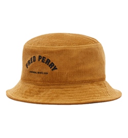 Fred Perry Arch Branded Cord Bucket Hat